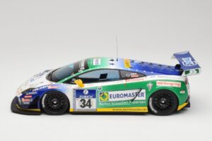 Lamborghini Gallardo LP600+ GT3 Reiter Engineering #34 H-J. Stuck / D. Rostek ADAC 24 Hours Nurburgring 2011 Minichamps 1:18  — kuva 3 / 6