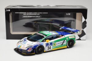 Lamborghini Gallardo LP600+ GT3 Reiter Engineering #34 H-J. Stuck / D. Rostek ADAC 24 Hours Nurburgring 2011 Minichamps 1:18  — kuva 6 / 6