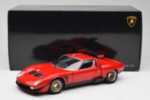 Lamborghini Miura SVR Punainen & Musta Kyosho 1:18 08319R Metalli — kuva 8 / 8