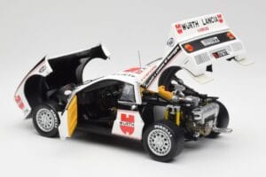 Lancia 037 #1 G. Cunico / E. Bartolich Targa Florio Winner 1983 Kyosho 1:18 08302H Metalli — kuva 5 / 8