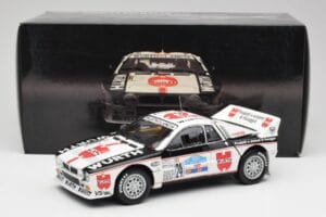 Lancia 037 #1 G. Cunico / E. Bartolich Targa Florio Winner 1983 Kyosho 1:18 08302H Metalli — kuva 8 / 8