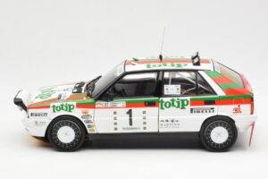 Lancia Delta HF 4WD #1 D. Cerrato Totip Rally Targa Florio 1987 Kyosho 1:18 08960C Metalli — kuva 4 / 8