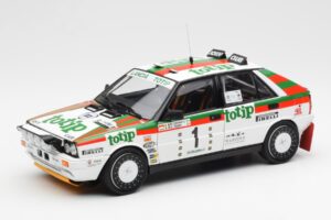 Lancia Delta HF 4WD #1 D. Cerrato Totip Rally Targa Florio 1987 Kyosho 1:18 08960C Metalli