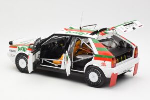 Lancia Delta HF 4WD #1 D. Cerrato Totip Rally Targa Florio 1987 Kyosho 1:18 08960C Metalli — kuva 5 / 8