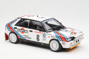 Lancia Delta HF 4WD #6 M. Biasion / T. Siviero Martini Rally Monte Carlo 1987 Kyosho 1:18 08960A Metalli — kuva 6 / 8