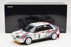 Lancia Delta HF 4WD #6 M. Biasion / T. Siviero Martini Rally Monte Carlo 1987 Kyosho 1:18 08960A Metalli — kuva 8 / 8