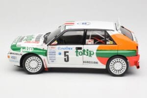 Lancia Delta HF Integrale Evo II Totip #5 A. Aghini / S. Farnocchia Rally Monte Carlo 1993 Kyosho 1:18 08348F Metalli — kuva 4 / 8