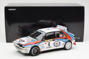 Lancia Delta HF Integrale Evo Martini #4 D. Auriol / B. Occelli Winner Rally Monte Carlo 1992 Kyosho 1:18 08348A Metalli — kuva 8 / 8