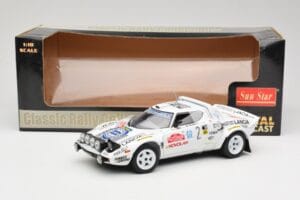Lancia Stratos HF #2 Jolly Club A. Fassina / M. Mannini Rally Sanremo 1979 Sun Star 1:18 4510 Metalli — kuva 6 / 6