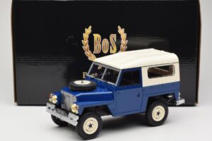 Land Rover Lightweight Series III Tummansininen BoS Models 1:18 BOS382 Hartsi — kuva 6 / 6