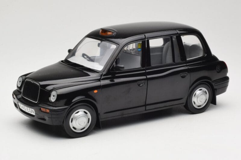London Taxi TX1 Musta Sun Star 1:18 1120 Metalli