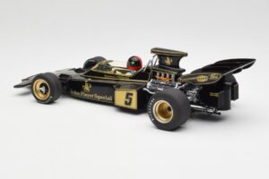 Lotus 72D #5 E. Fittipaldi John Player Special GP Spain 1972 MCG 1:18 MCG18610F Metalli — kuva 4 / 6