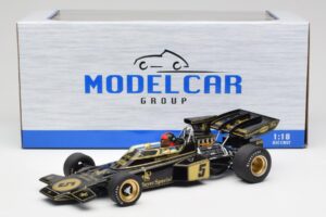 Lotus 72D #5 E. Fittipaldi John Player Special GP Spain 1972 MCG 1:18 MCG18610F Metalli — kuva 6 / 6