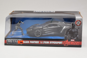 Lykan HyperSport Black Panther Figuuri Mukana Metals Diecast 1:24 99723 Metalli