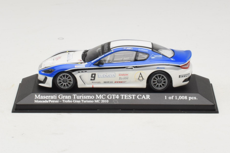 Maserati GranTurismo MC GT4 #9 Moncada / Petrini Maserati MC 2010 Minichamps 1:43 400101209 Metalli