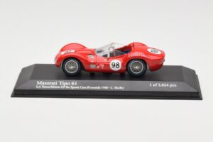 Maserati Tipo 61 #98 C. Shelby Times Mirror Grand Prix Riverside 1960 Minichamps 1:43 400601298 Metalli
