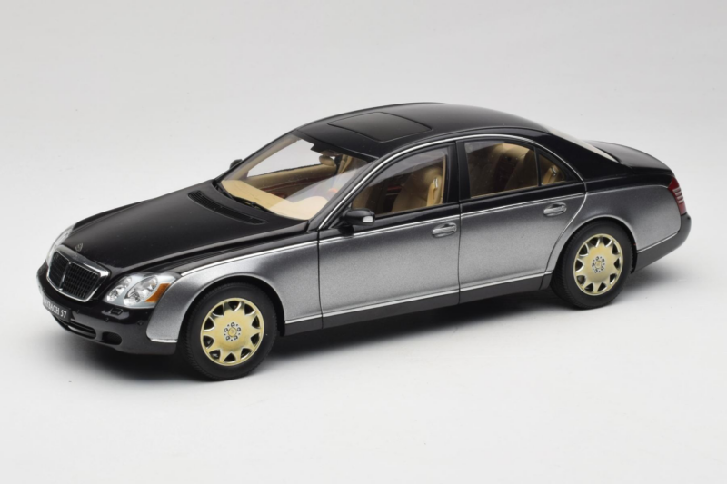 Maybach 57 SWB Caspian Black Himalayas Grey AUTOart 1:18 76151 Metalli