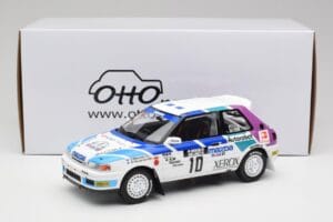 Mazda 323 GTX #10 T. Makinen / S. Harjanne 1000 Lakes Rally 1991 Otto 1:18 OT1099 Hartsi — kuva 6 / 6