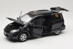 Mazda 5 Musta Paudi 1:18 2169BK Metalli — kuva 2 / 8