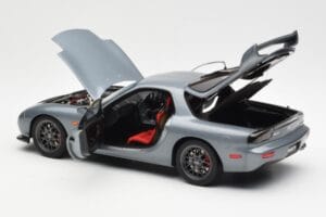 Mazda RX-7 FD Spirit R Type A Harmaa Metallic AUTOart 1:18 75987 Metalli — kuva 5 / 8