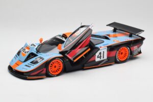 McLaren F1 GTR Gulf #41 P. Gounon / S. Oloffson 24 Hours of Le Mans 1997 Minichamps 1:18 530133741 Metalli — kuva 2 / 8
