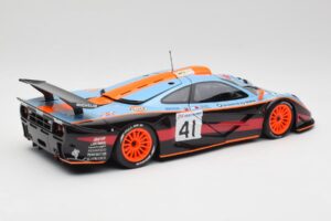 McLaren F1 GTR Gulf #41 P. Gounon / S. Oloffson 24 Hours of Le Mans 1997 Minichamps 1:18 530133741 Metalli — kuva 3 / 8