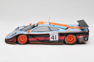McLaren F1 GTR Gulf #41 P. Gounon / S. Oloffson 24 Hours of Le Mans 1997 Minichamps 1:18 530133741 Metalli — kuva 4 / 8