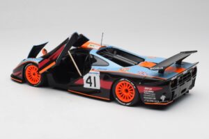 McLaren F1 GTR Gulf #41 P. Gounon / S. Oloffson 24 Hours of Le Mans 1997 Minichamps 1:18 530133741 Metalli — kuva 5 / 8