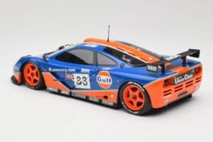McLaren F1 GTR Gulf Racing #33 S. Bellm / A. Weaver / J. Lehto 24 Hours of Le Mans 1996 Minichamps 1:18 530133633 Metalli — kuva 7 / 8