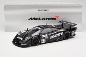 McLaren F1 GTR Gulf Team Davidoff #41 T. Bscher / E. Pirro / R. Capello 24 Hours of Le Mans 1998 Minichamps 1:18 530133841 Me — kuva 8 / 8