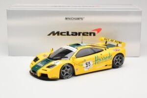 McLaren F1 GTR Harrods Mach One Racing #51 A. Wallace / D. Bell / J. Bell 24 Hours of Le Mans 1995 Minichamps 1:18 530133551  — kuva 8 / 8