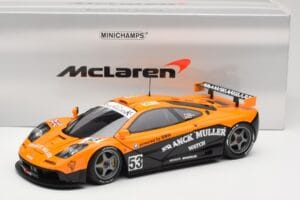 McLaren F1 GTR Kokusai Kaihatsu Racing #53 O. Giroix / J. Sala / P. Deletraz 24 Hours of Le Mans 1996 Minichamps 1:18 5301336 — kuva 8 / 8
