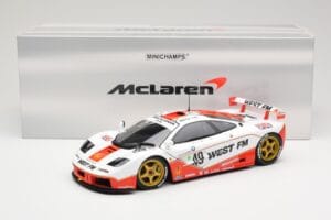 McLaren F1 GTR West Competition #49 J. Nielsen / J. Mass / T. Bscher 24 Hours of Le Mans 1995 Minichamps 1:18 530133549 Metal — kuva 8 / 8