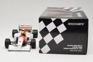 McLaren MP4/8 Ford #8 A. Senna Winner European GP Donington 1993 Minichamps 1:18 540931848 Metalli — kuva 6 / 6