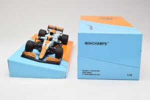 McLaren MCL35M #4 L. Norris 3rd Place Monaco GP 2021 Minichamps 1:18 533212402 Metalli — kuva 6 / 6
