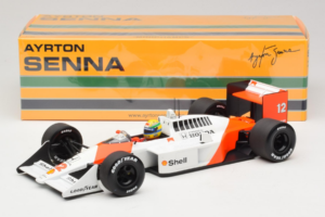 McLaren MP4/4 Honda #12 A. Senna Marlboro McLaren F1 World Champion 1988 Minichamps 1:18 540881812 Metalli — kuva 7 / 7