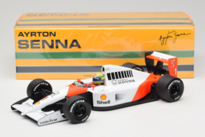 McLaren MP4/6 Honda #1 A. Senna Marlboro McLaren F1 World Champion 1991 Minichamps 1:18 540911801 Metalli — kuva 7 / 7