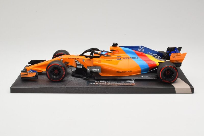 McLaren MCL33 Renault #14 F. Alonso Last F1 Race Abu Dhabi GP 2018 Minichamps 1:18 537183914 Metalli