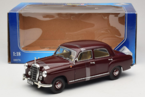 Mercedes 180 Ponton Tummanpunainen Revell 1:18 08876 Metalli — kuva 6 / 6