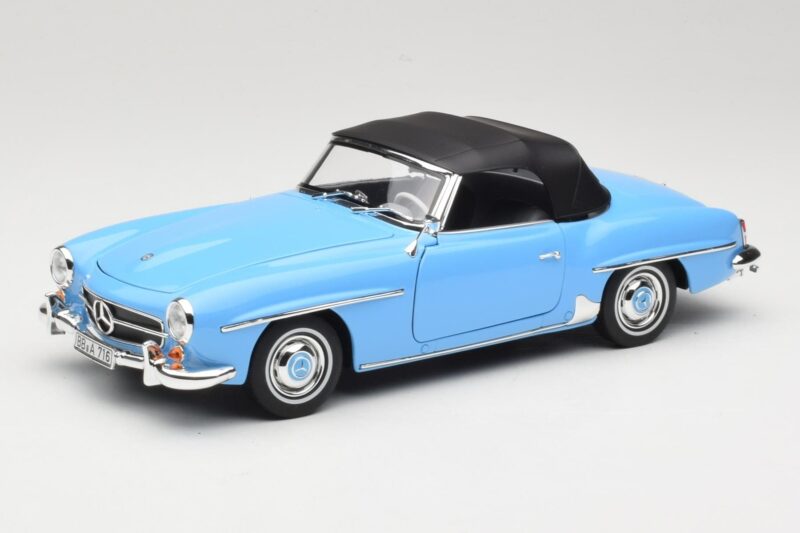 Mercedes 190 SL W121 Vaaleansininen Norev 1:18 183400 Metalli