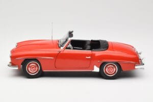 Mercedes 190 SL W121 Guards Red Minichamps 1:18 100037032 Metalli — kuva 4 / 8