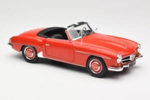 Mercedes 190 SL W121 Guards Red Minichamps 1:18 100037032 Metalli — kuva 6 / 8