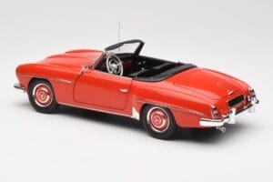 Mercedes 190 SL W121 Guards Red Minichamps 1:18 100037032 Metalli — kuva 7 / 8