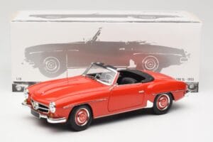 Mercedes 190 SL W121 Guards Red Minichamps 1:18 100037032 Metalli — kuva 8 / 8