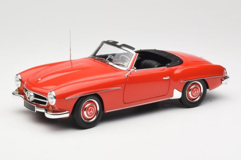 Mercedes 190 SL W121 Guards Red Minichamps 1:18 100037032 Metalli