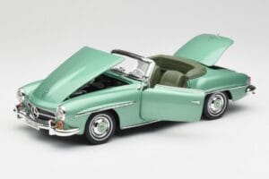 Mercedes 190 SL W121 Vaaleanvihreä Metallic Norev 1:18 183401 Metalli — kuva 2 / 9