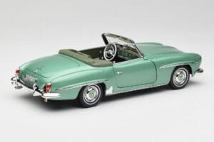 Mercedes 190 SL W121 Vaaleanvihreä Metallic Norev 1:18 183401 Metalli — kuva 4 / 9