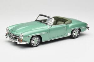 Mercedes 190 SL W121 Vaaleanvihreä Metallic Norev 1:18 183401 Metalli