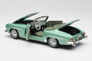 Mercedes 190 SL W121 Vaaleanvihreä Metallic Norev 1:18 183401 Metalli — kuva 6 / 9