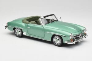 Mercedes 190 SL W121 Vaaleanvihreä Metallic Norev 1:18 183401 Metalli — kuva 7 / 9